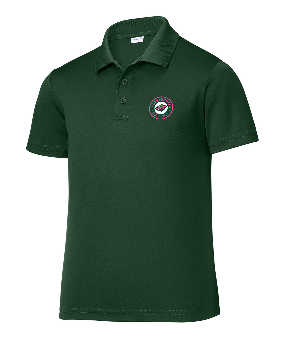Des Moines Lady Wild Youth Performance Polo