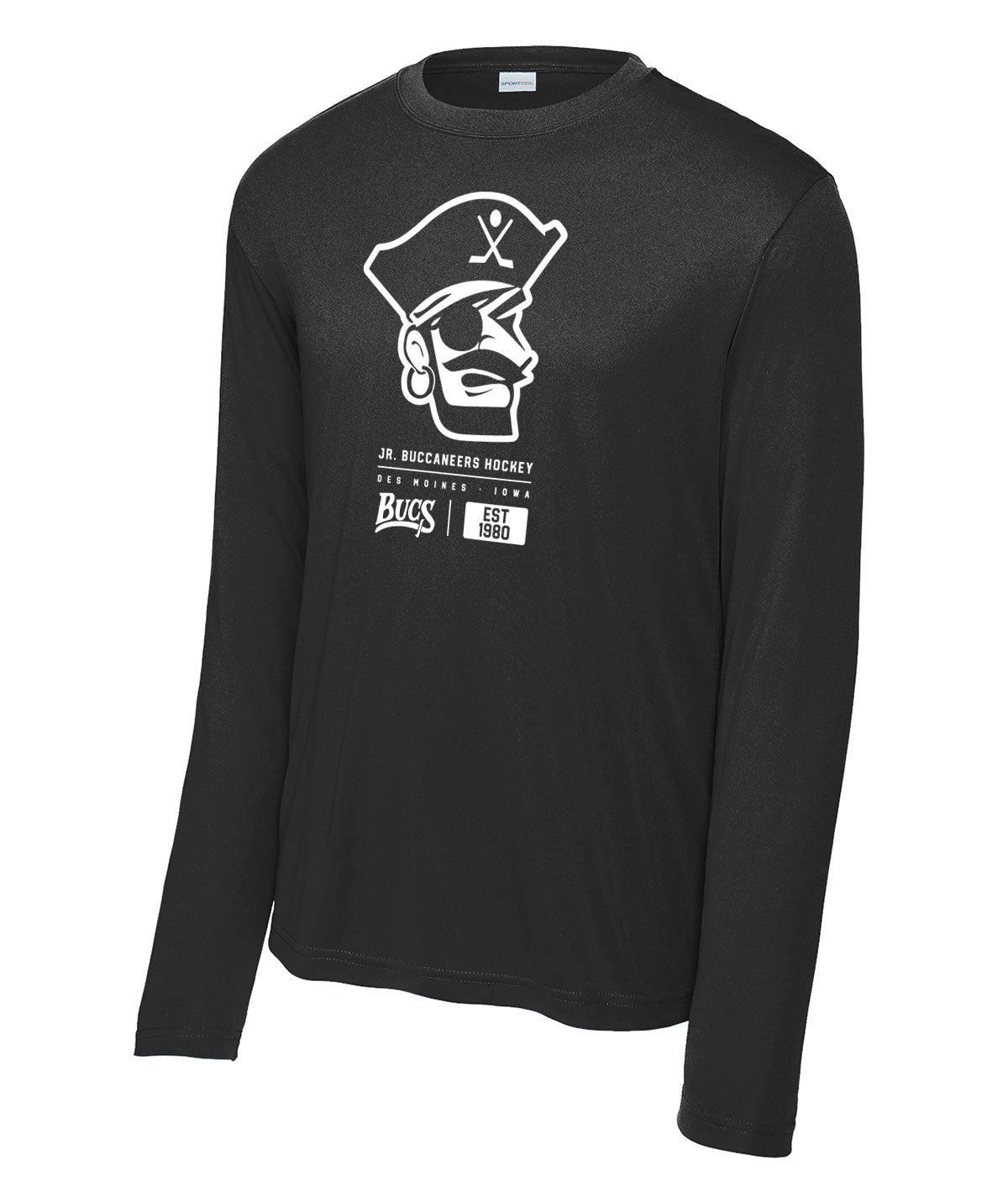 Des Moines Jr. Bucs Tag Long-Sleeve Performance Tee