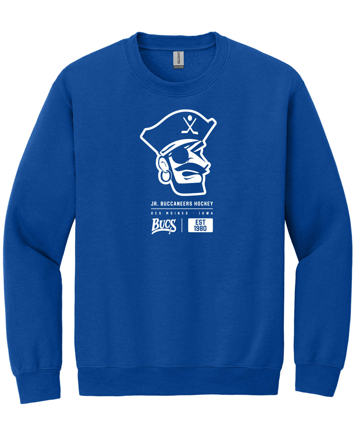 Des Moines Jr. Bucs Tag Crewneck Sweatshirt