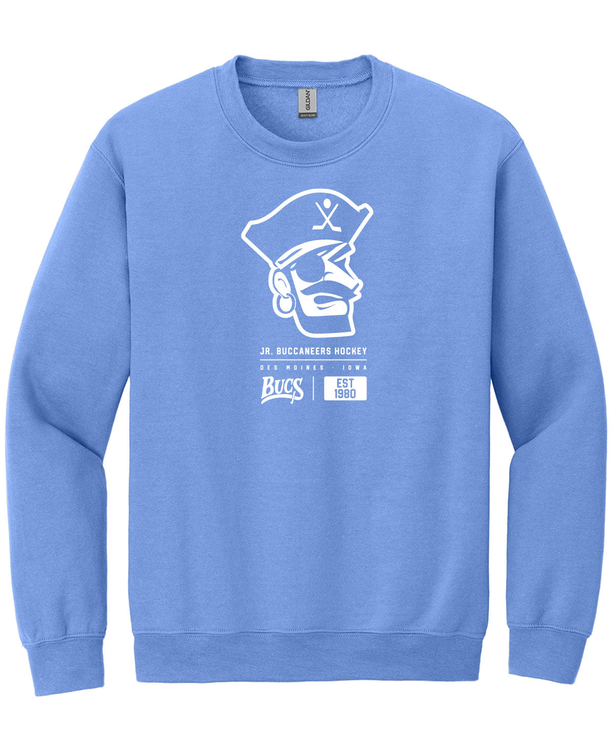 Des Moines Jr. Bucs Tag Crewneck Sweatshirt