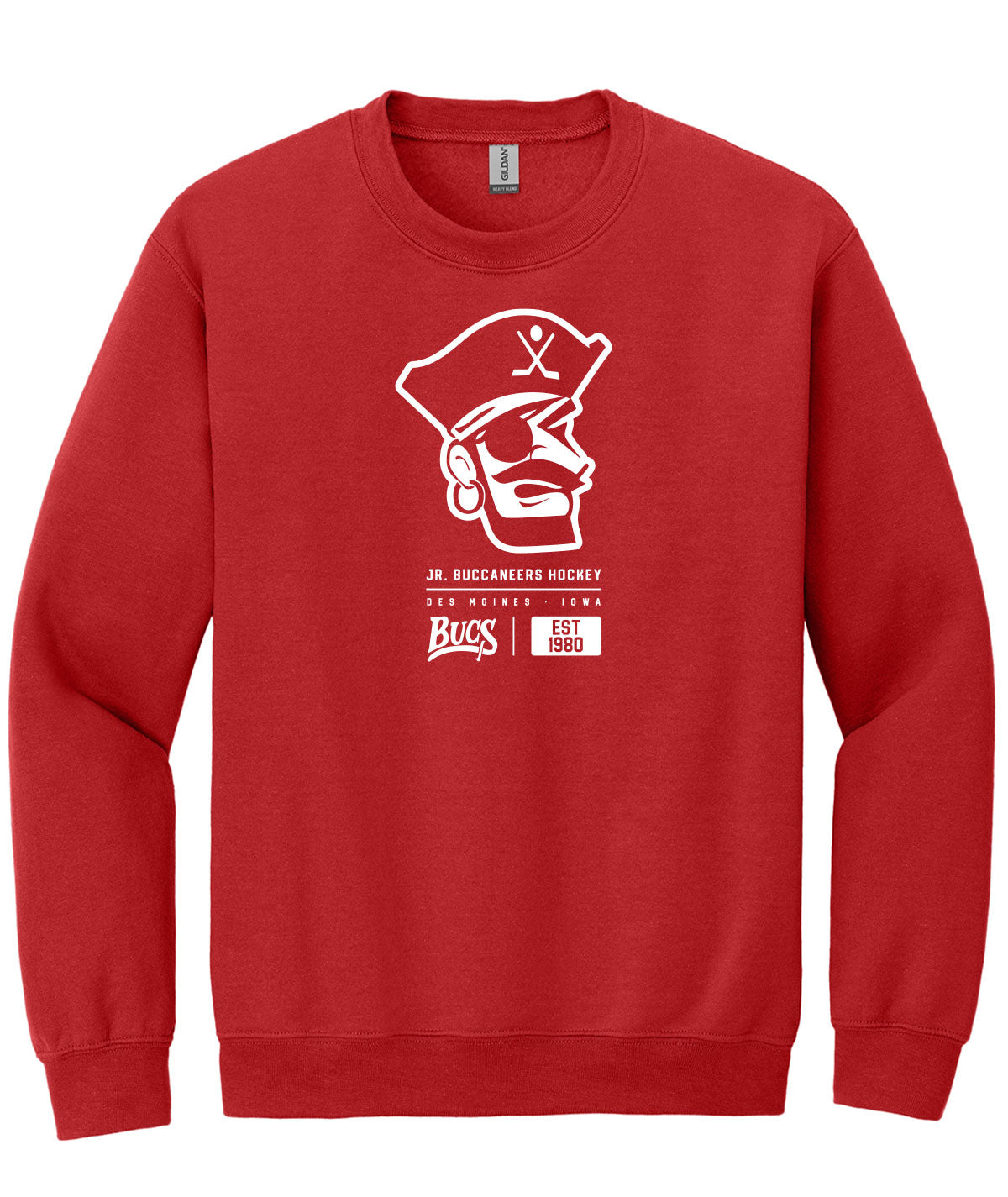 Des Moines Jr. Bucs Tag Crewneck Sweatshirt