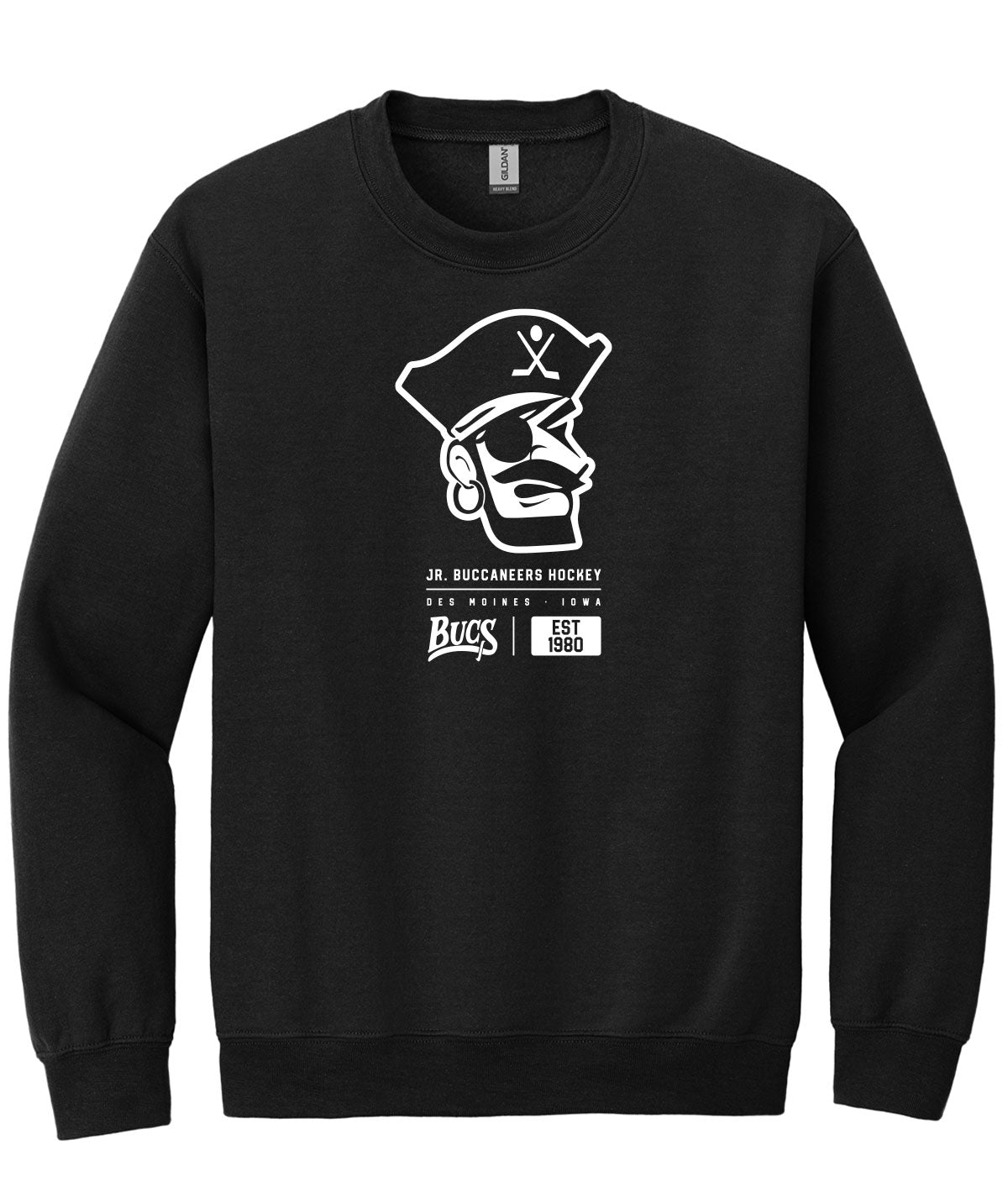 Des Moines Jr. Bucs Tag Crewneck Sweatshirt