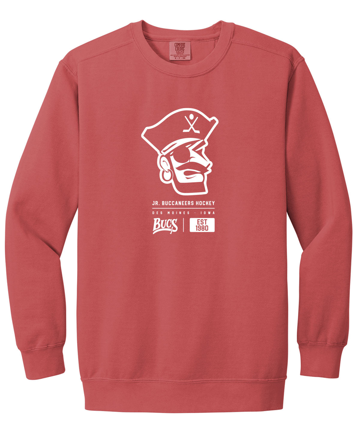 Des Moines Jr. Bucs Tag Comfort Colors Crewneck Sweatshirt