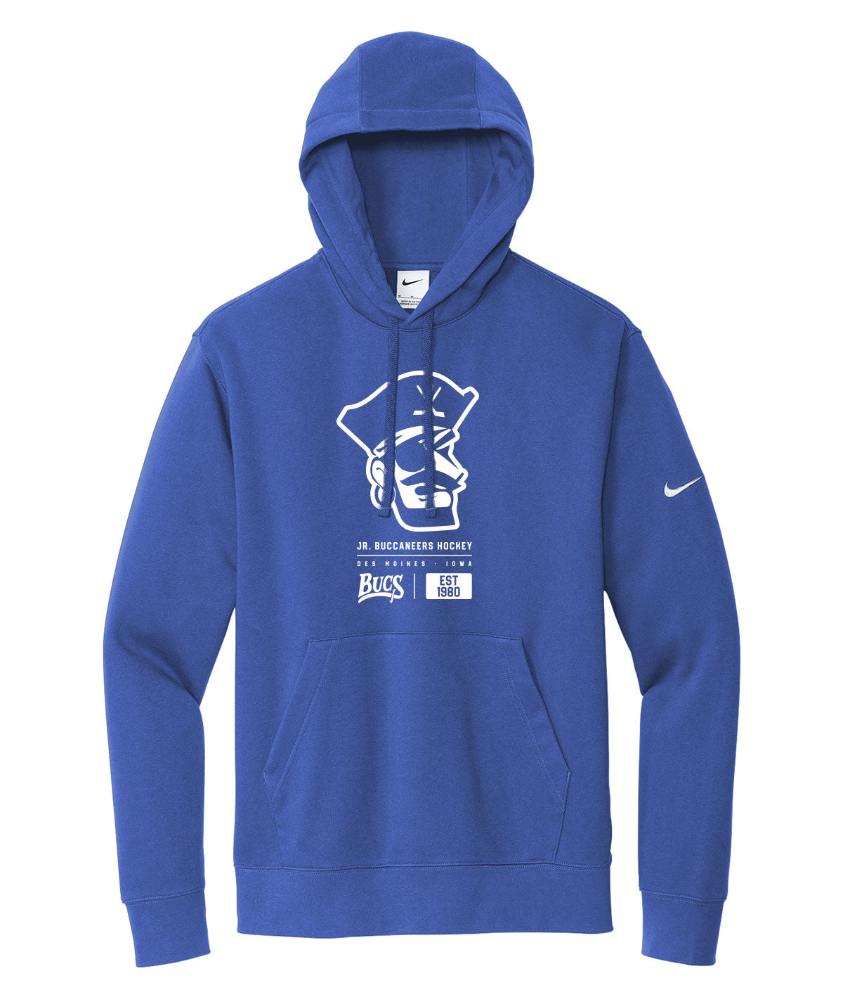 Des Moines Jr. Bucs Tag Nike Fleece Hoodie