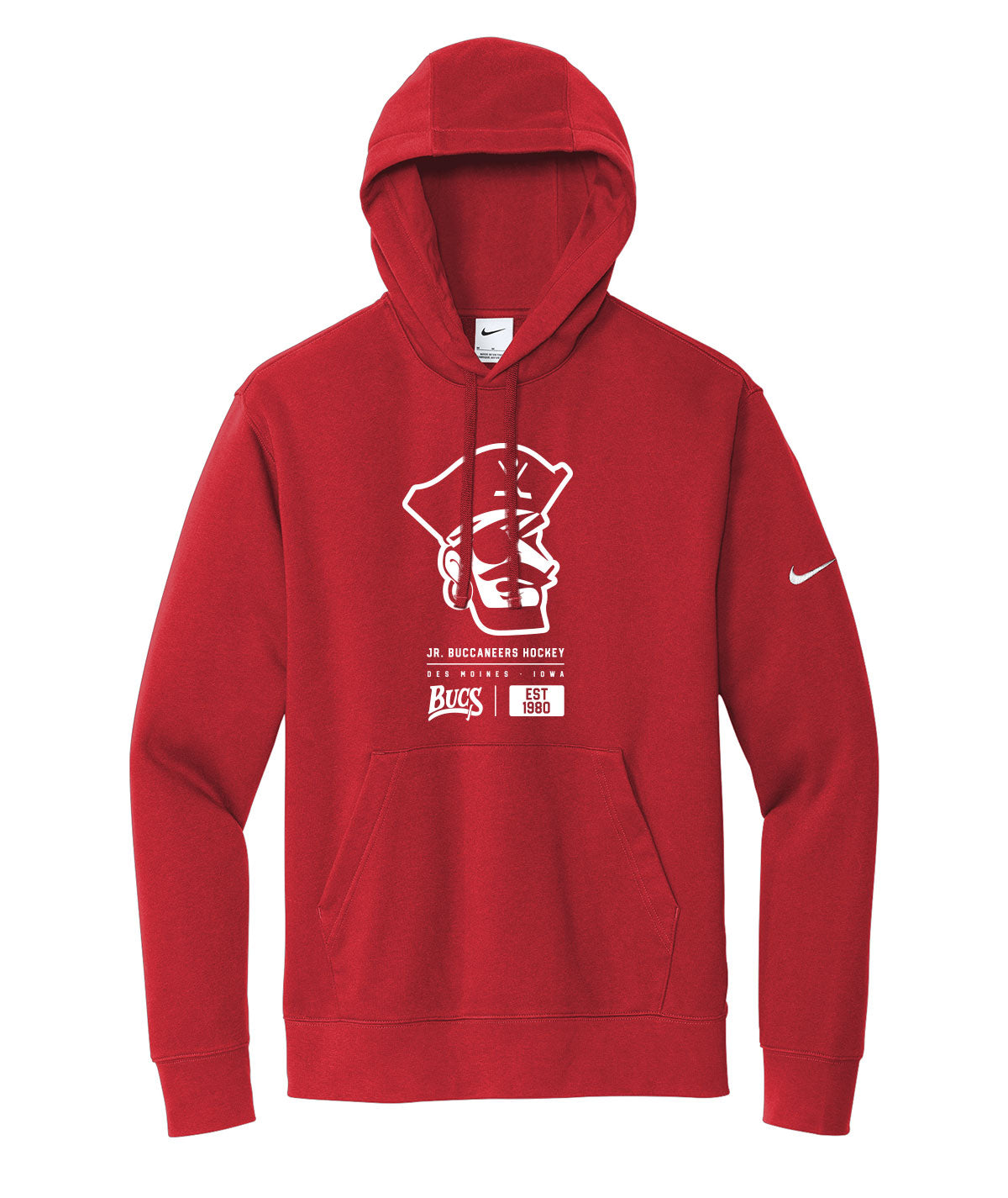 Des Moines Jr. Bucs Tag Nike Fleece Hoodie