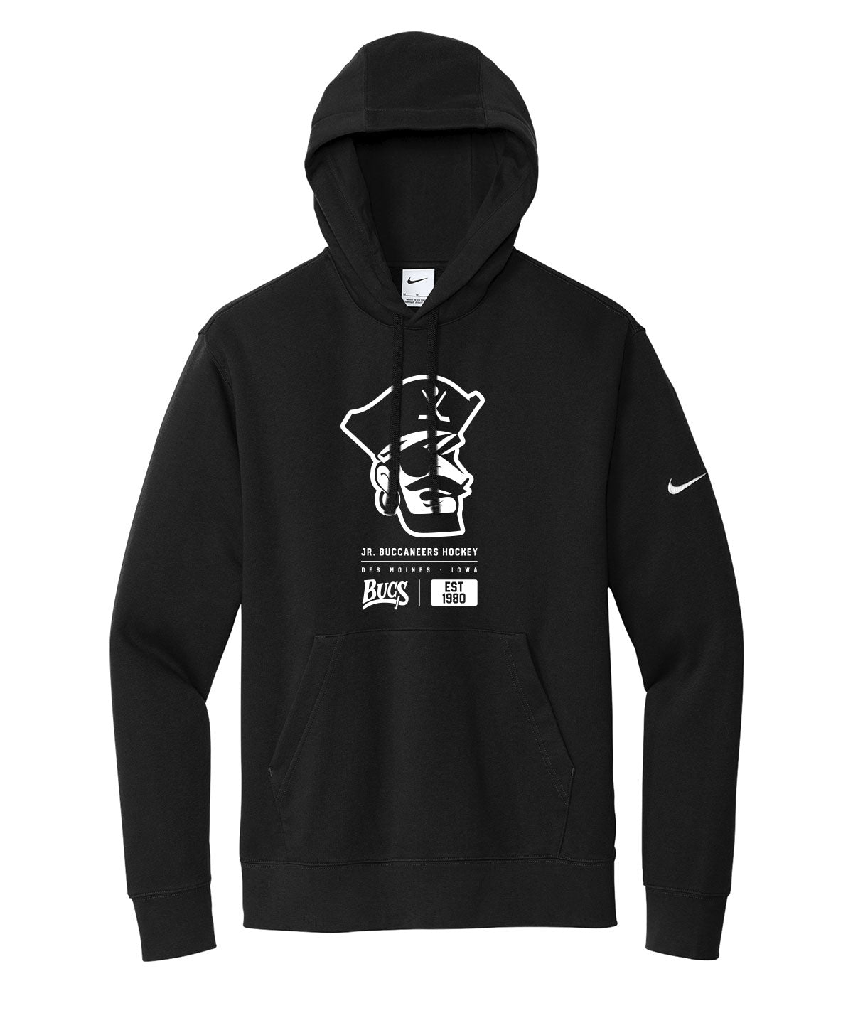Des Moines Jr. Bucs Tag Nike Fleece Hoodie