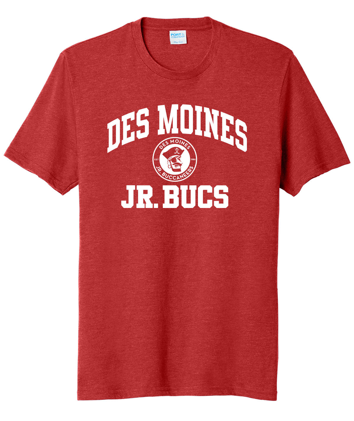 Des Moines Jr. Bucs Throwback Wordmark Soft Tee