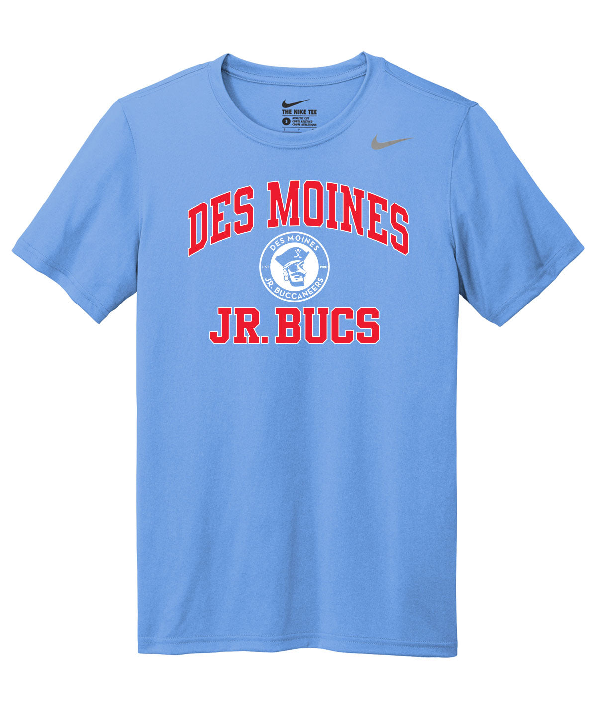 Des Moines Jr. Bucs Throwback Wordmark Nike Legend Tee