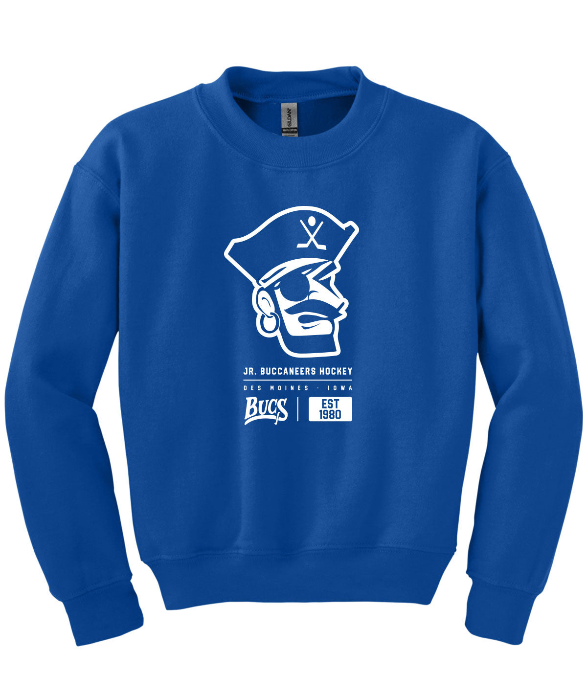 Des Moines Jr. Bucs Tag Youth Crewneck Sweatshirt