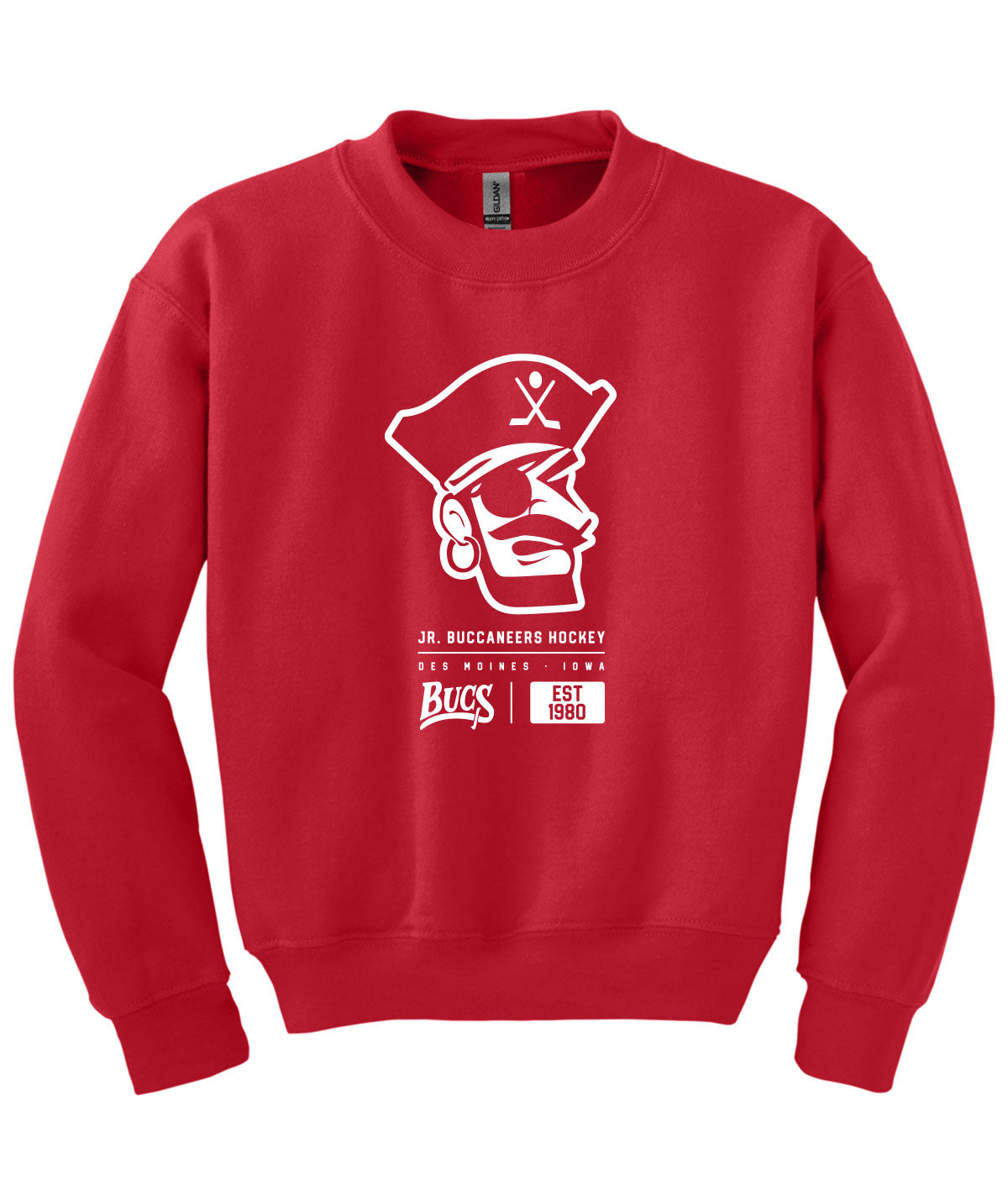 Des Moines Jr. Bucs Tag Youth Crewneck Sweatshirt