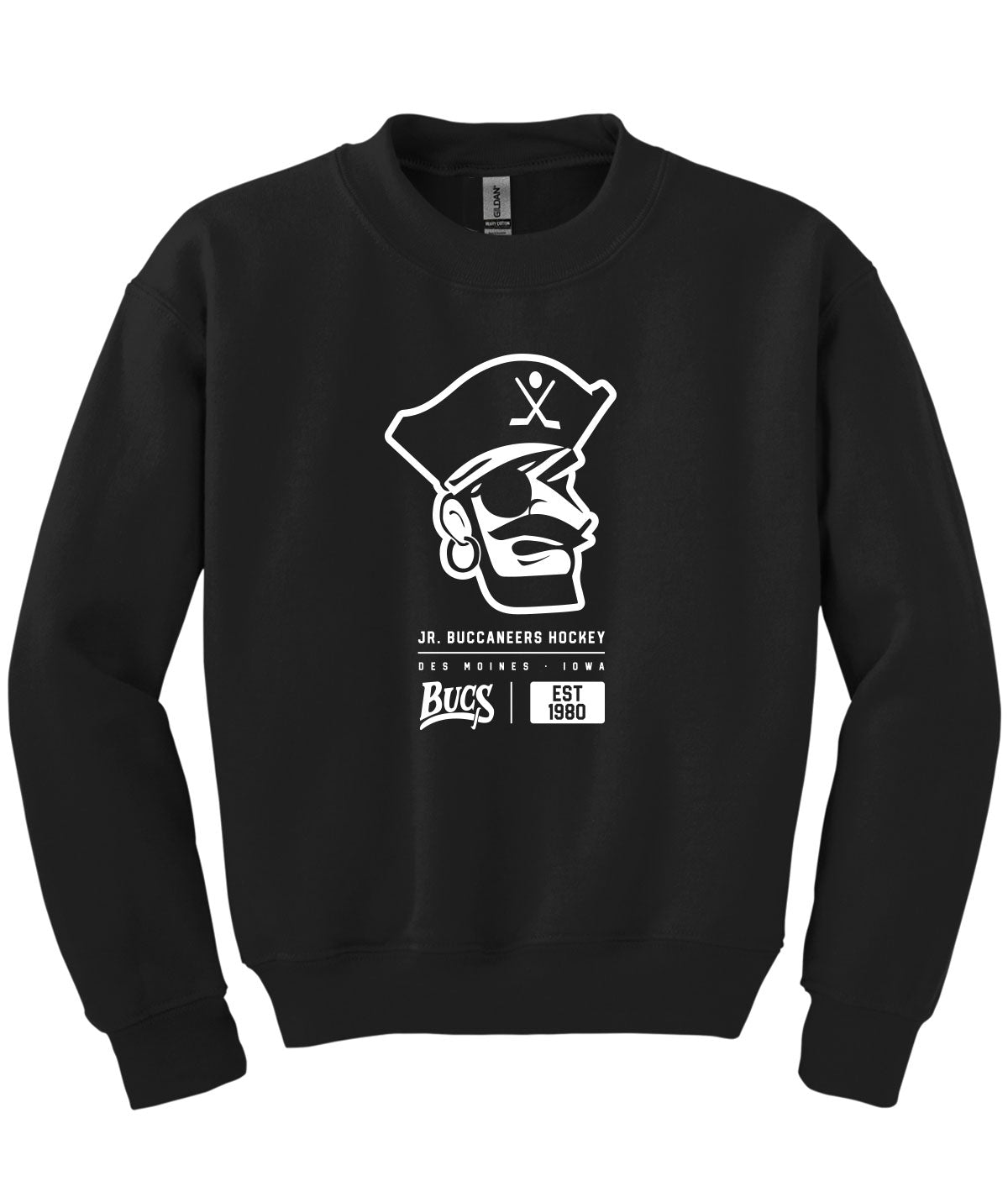 Des Moines Jr. Bucs Tag Youth Crewneck Sweatshirt