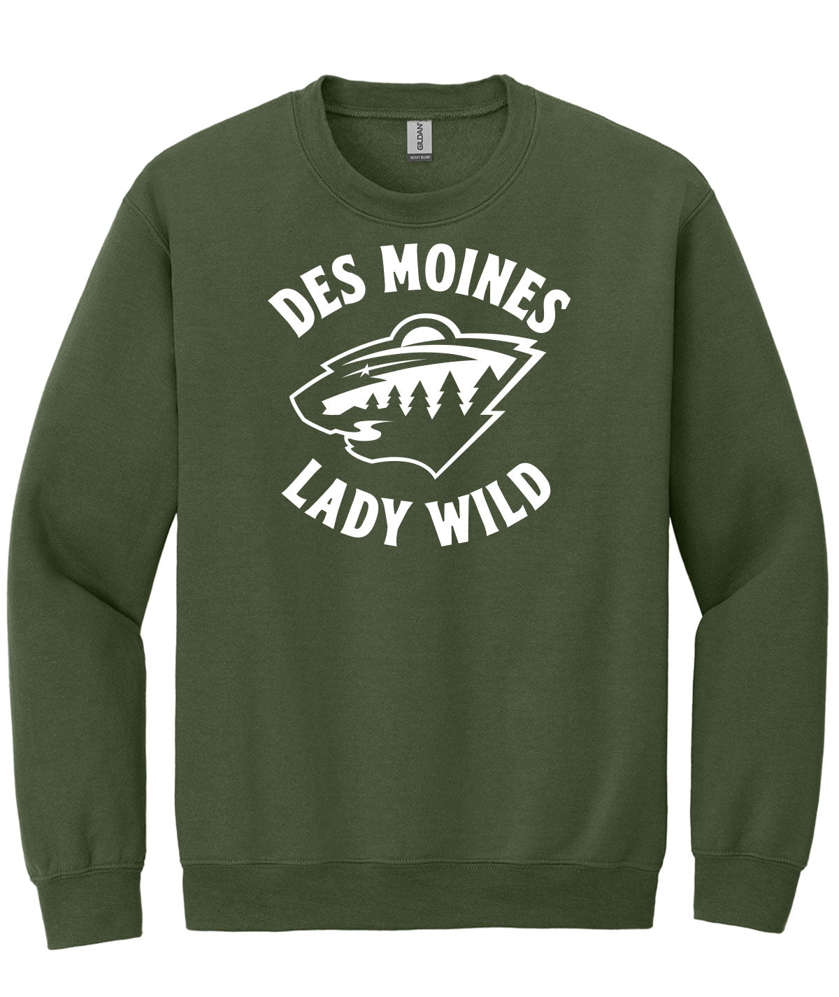 Des Moines Lady Wild Team Issue Crewneck Sweatshirt