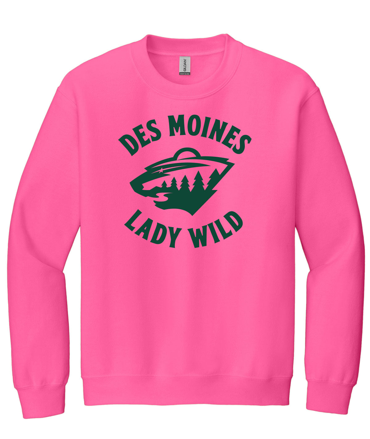 Des Moines Lady Wild Team Issue Crewneck Sweatshirt
