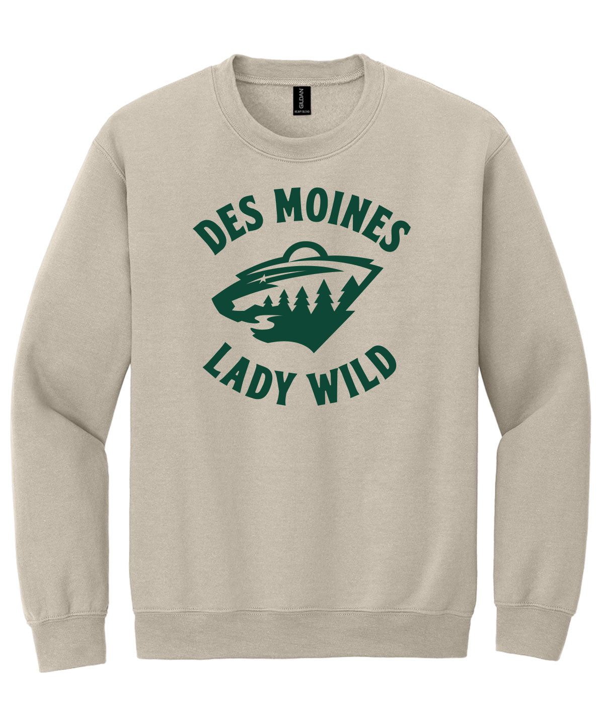 Des Moines Lady Wild Team Issue Crewneck Sweatshirt