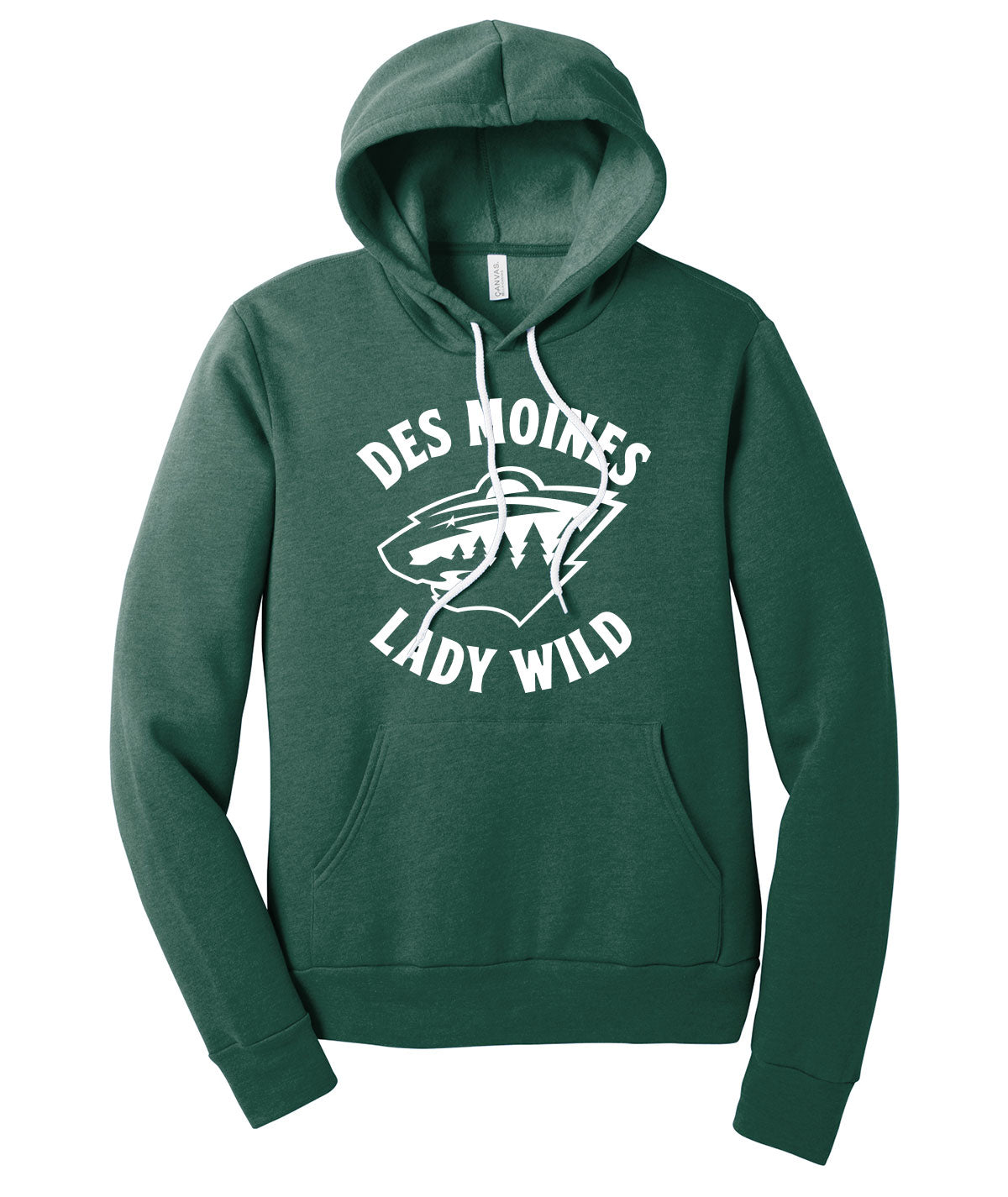 Des Moines Lady Wild Script Premium Softstyle Hoodie