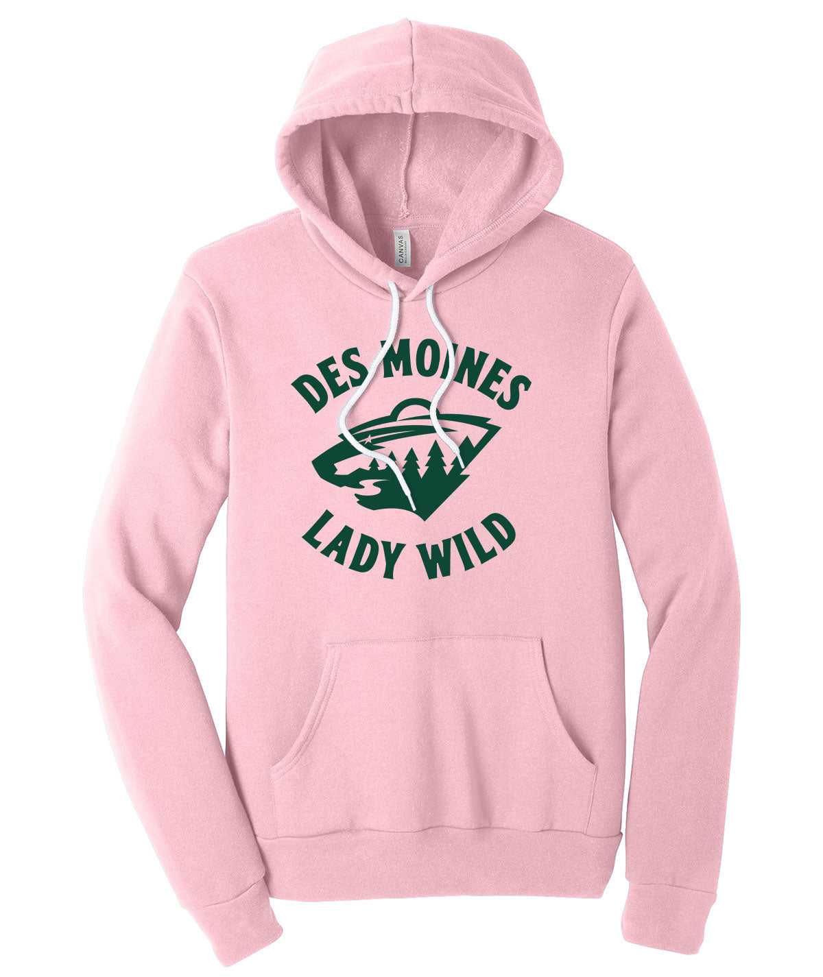 Des Moines Lady Wild Script Premium Softstyle Hoodie