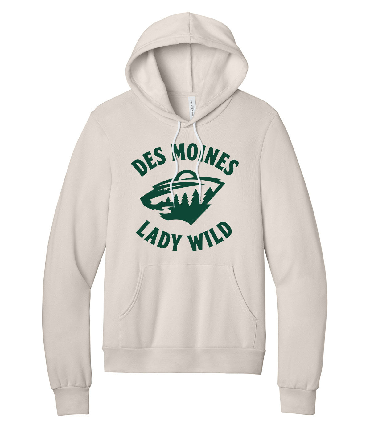 Des Moines Lady Wild Script Premium Softstyle Hoodie