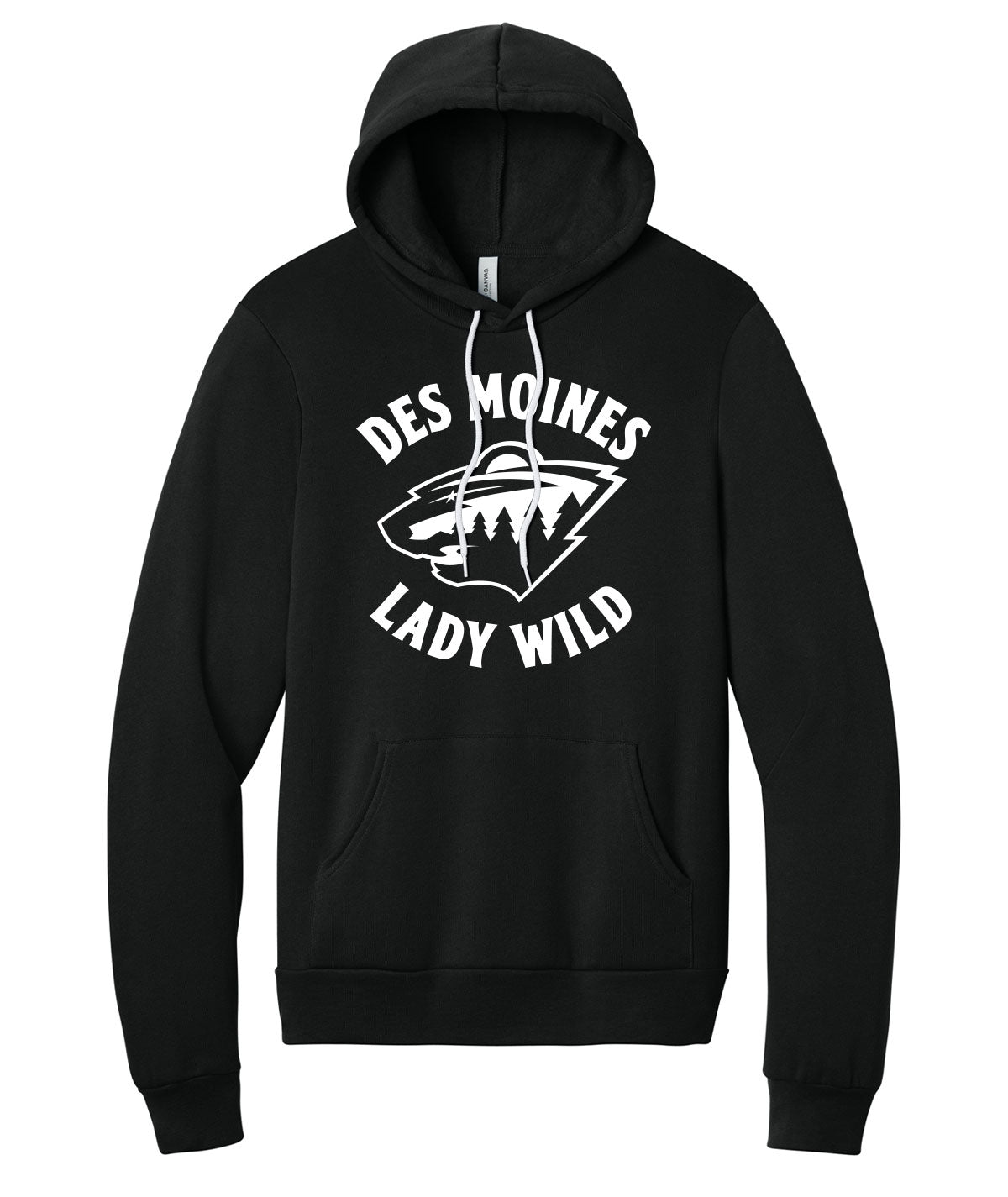 Des Moines Lady Wild Script Premium Softstyle Hoodie