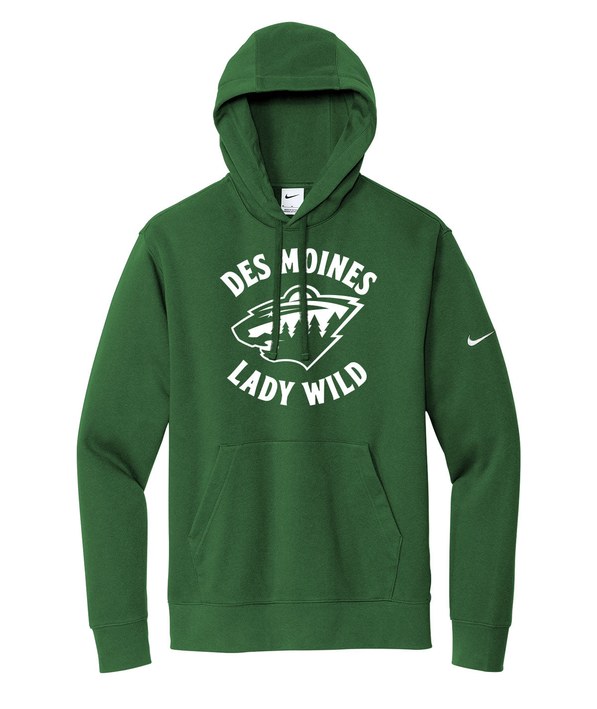 Des Moines Lady Wild Team Issue Nike Fleece Hoodie