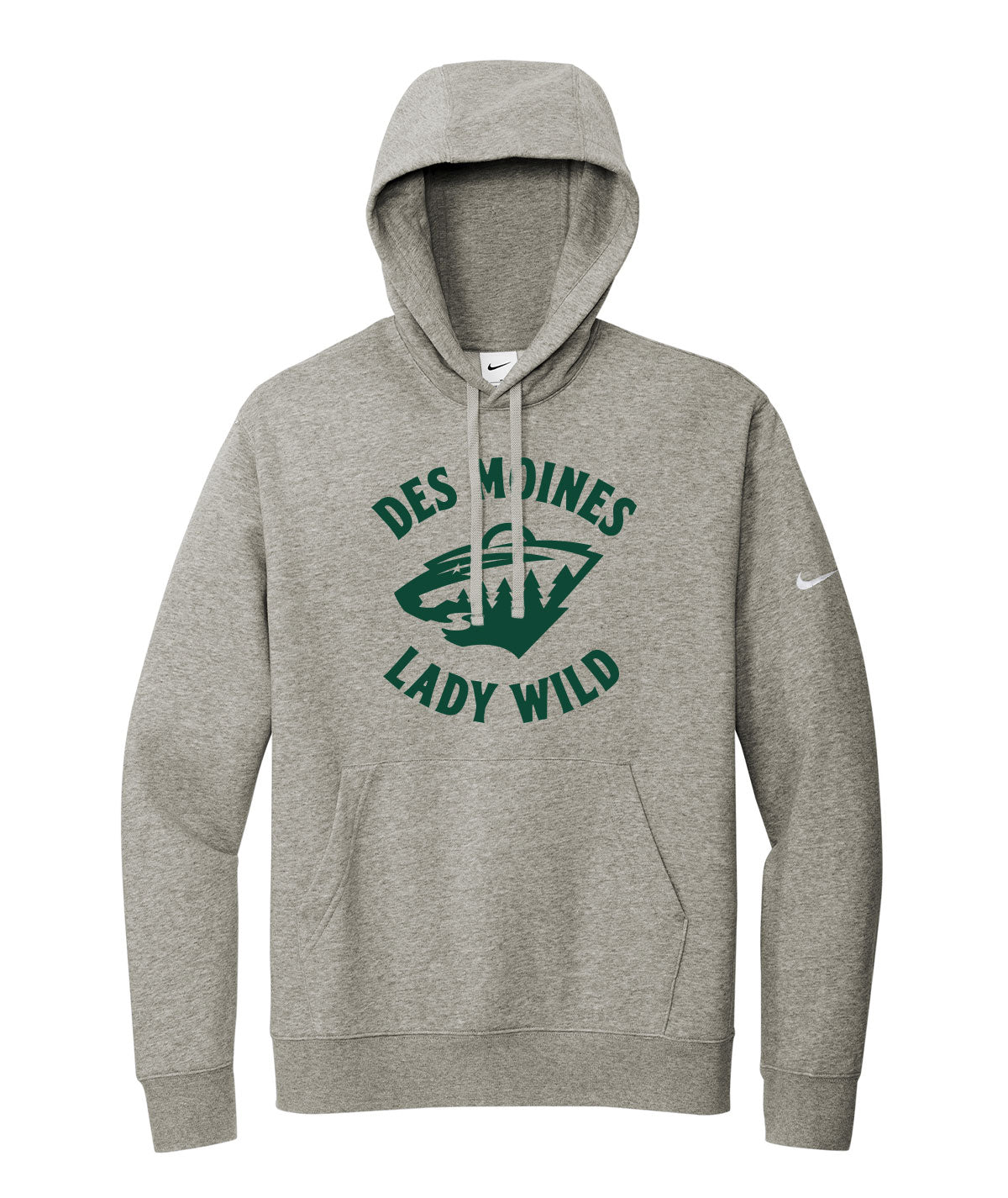 Des Moines Lady Wild Team Issue Nike Fleece Hoodie