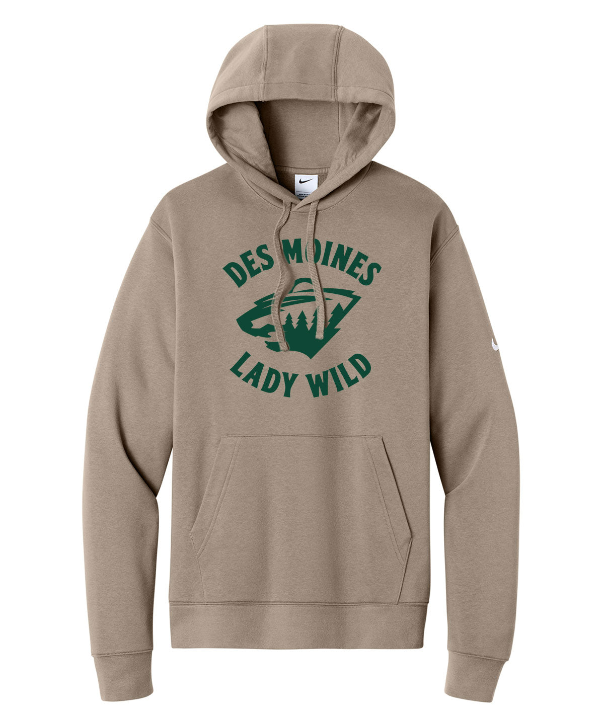 Des Moines Lady Wild Team Issue Nike Fleece Hoodie