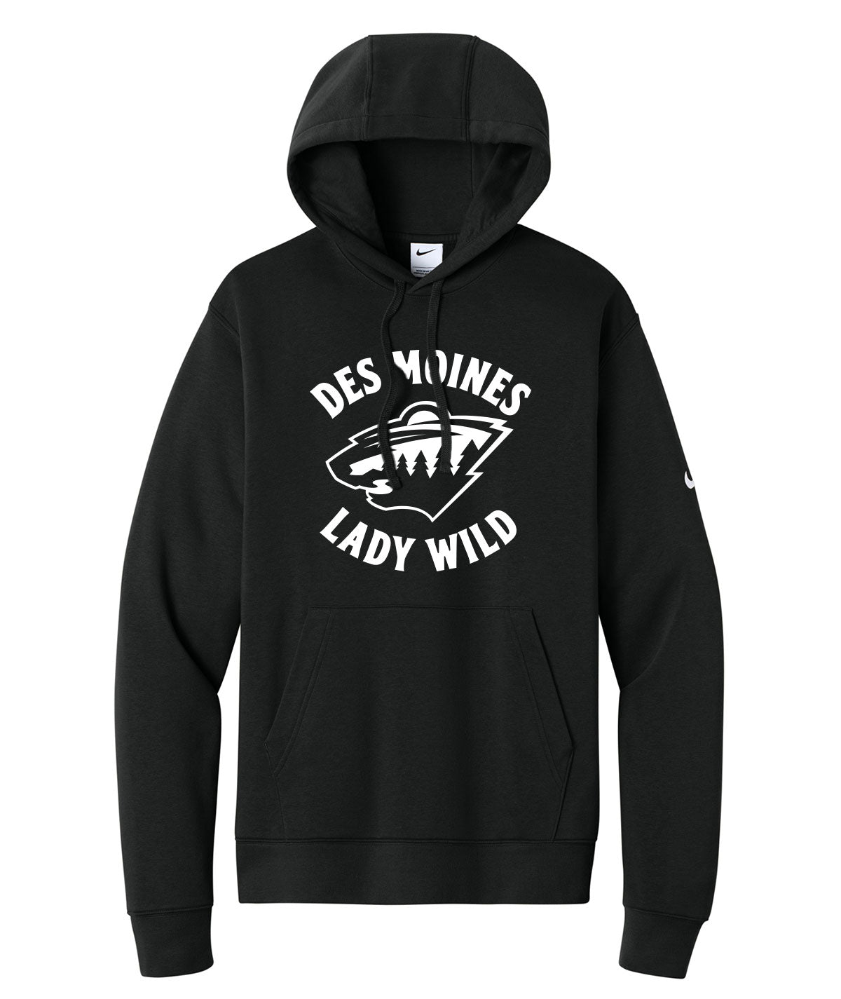 Des Moines Lady Wild Team Issue Nike Fleece Hoodie