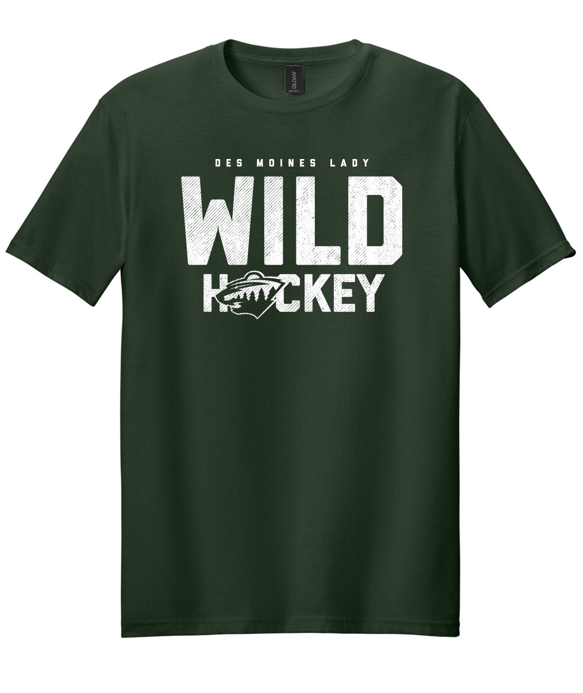Des Moines Lady Wild Hockey Soft Tee