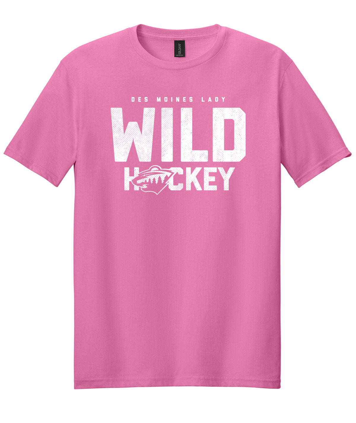 Des Moines Lady Wild Hockey Soft Tee