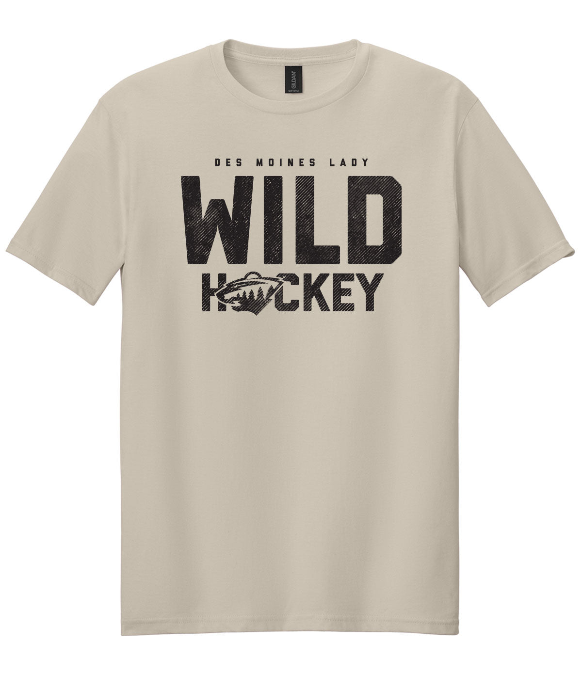 Des Moines Lady Wild Hockey Soft Tee