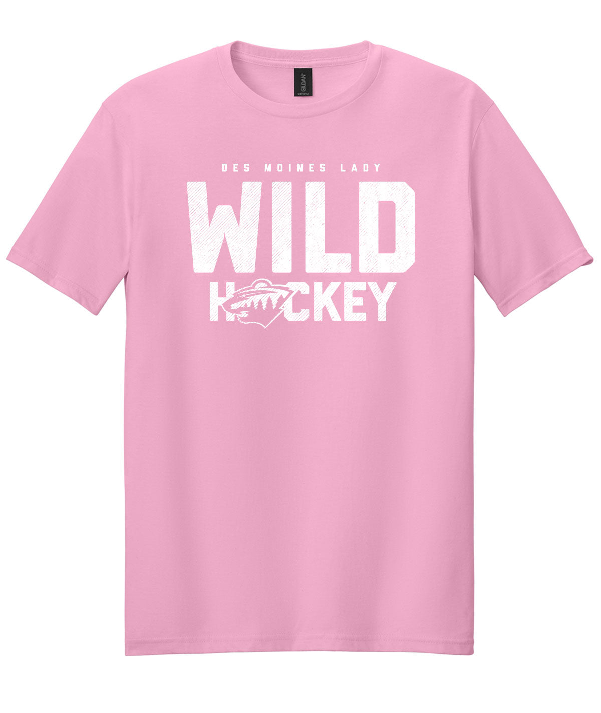 Des Moines Lady Wild Hockey Soft Tee