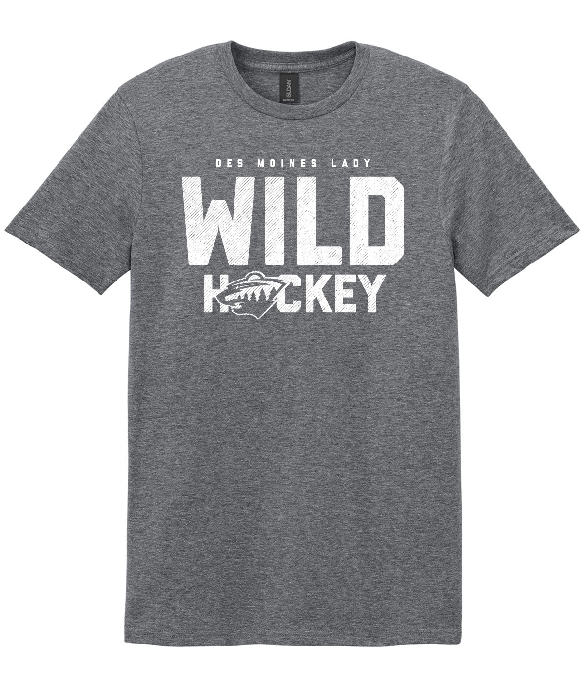 Des Moines Lady Wild Hockey Soft Tee