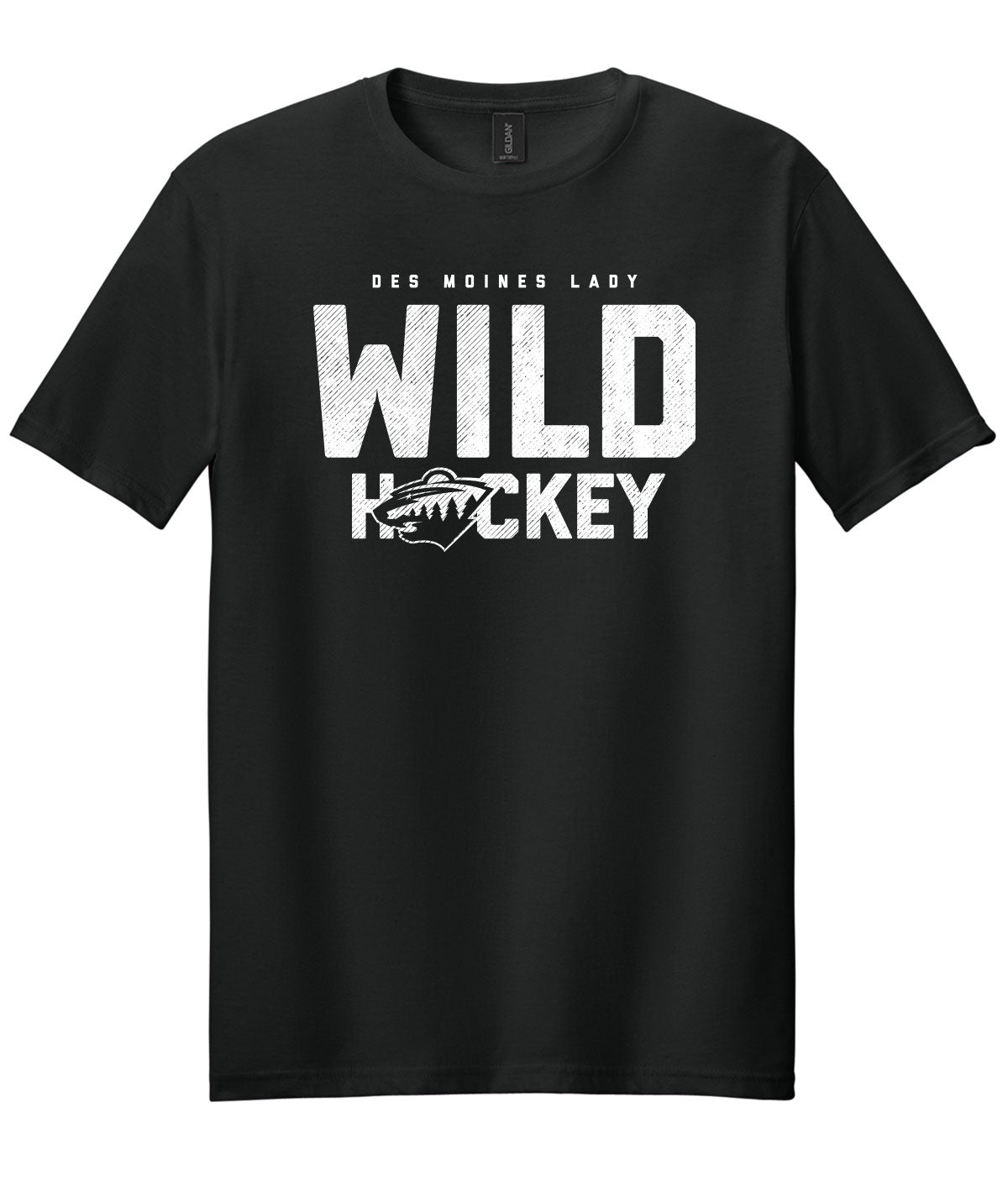 Des Moines Lady Wild Hockey Soft Tee