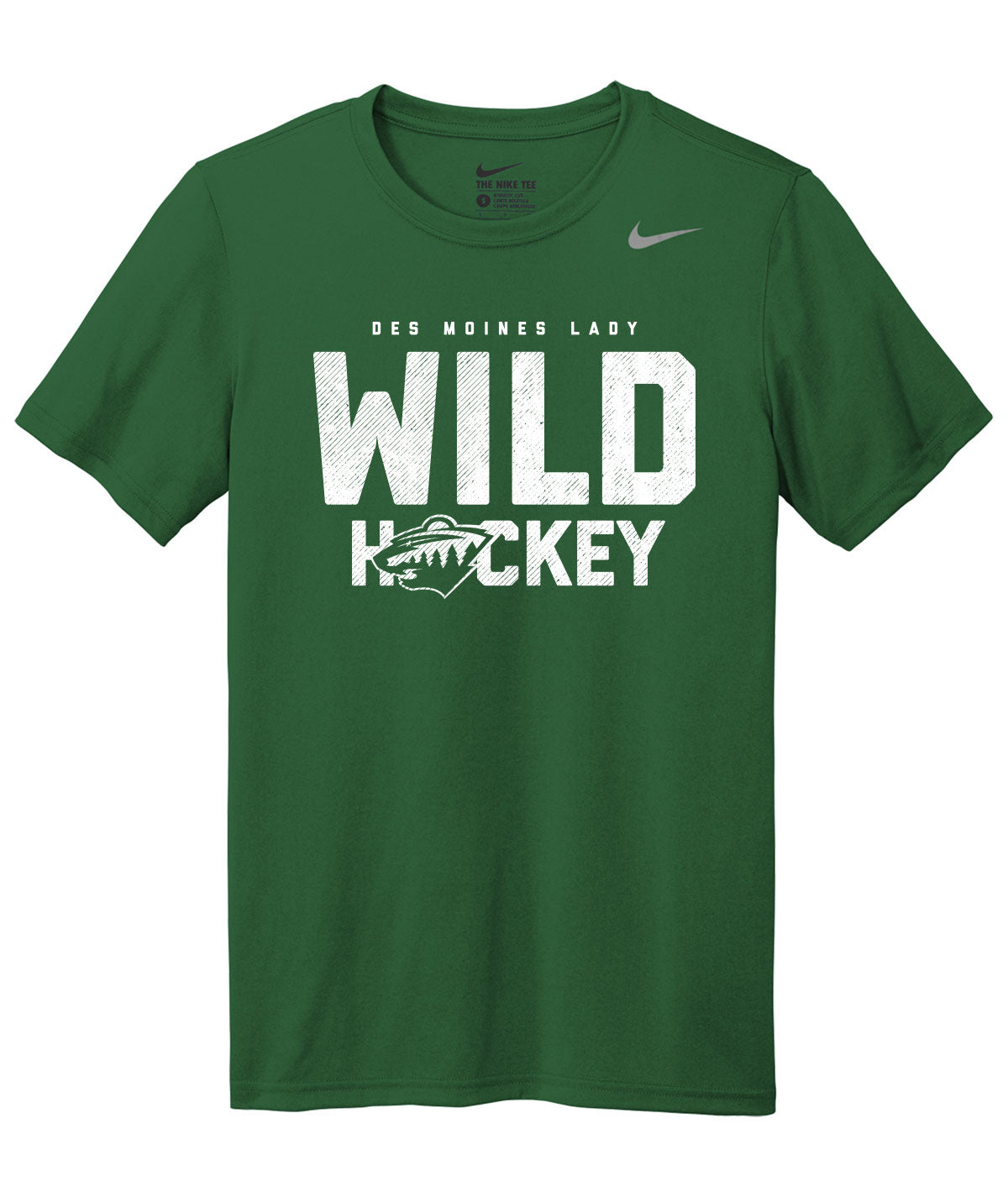 Des Moines Lady Wild Hockey Nike Legend Tee