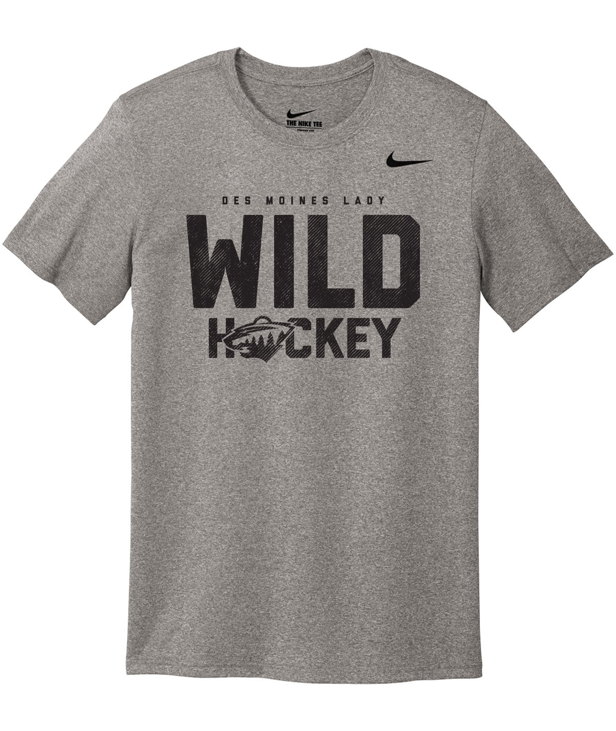 Des Moines Lady Wild Hockey Nike Legend Tee