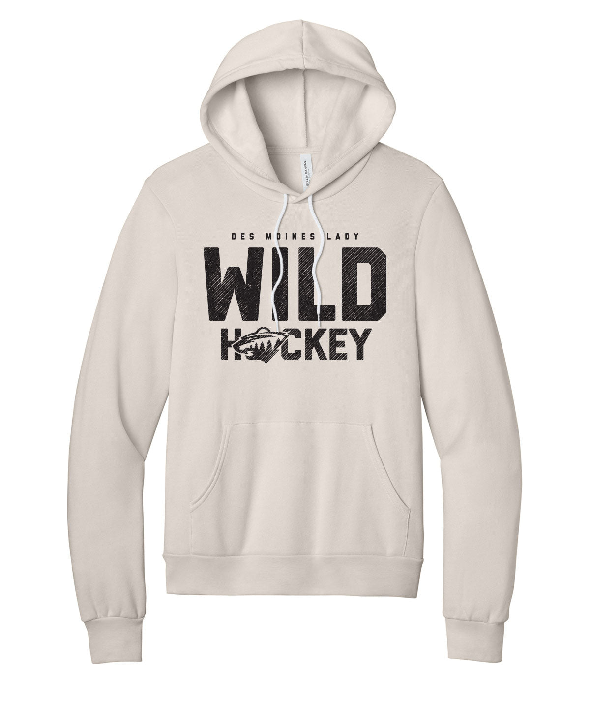 Des Moines Lady Wild Hockey Premium Softstyle Hoodie