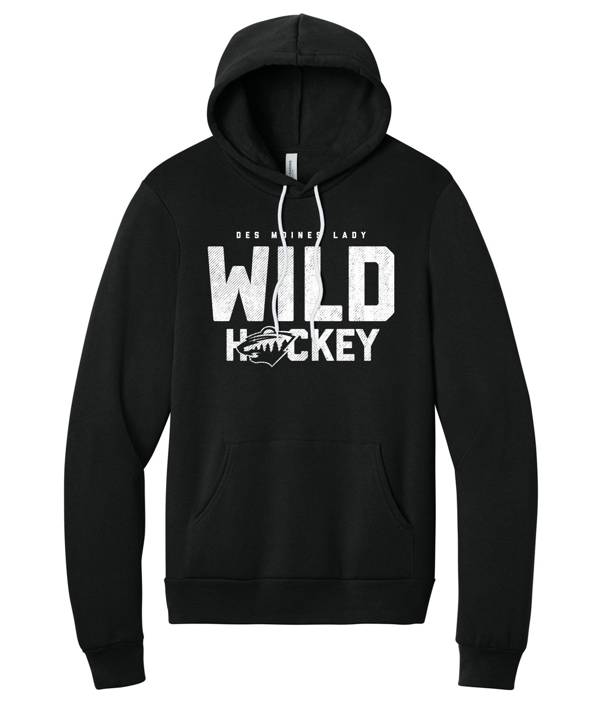 Des Moines Lady Wild Hockey Premium Softstyle Hoodie