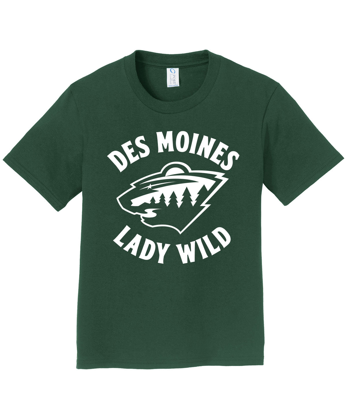 Des Moines Lady Wild Team Issue Youth Soft Tee