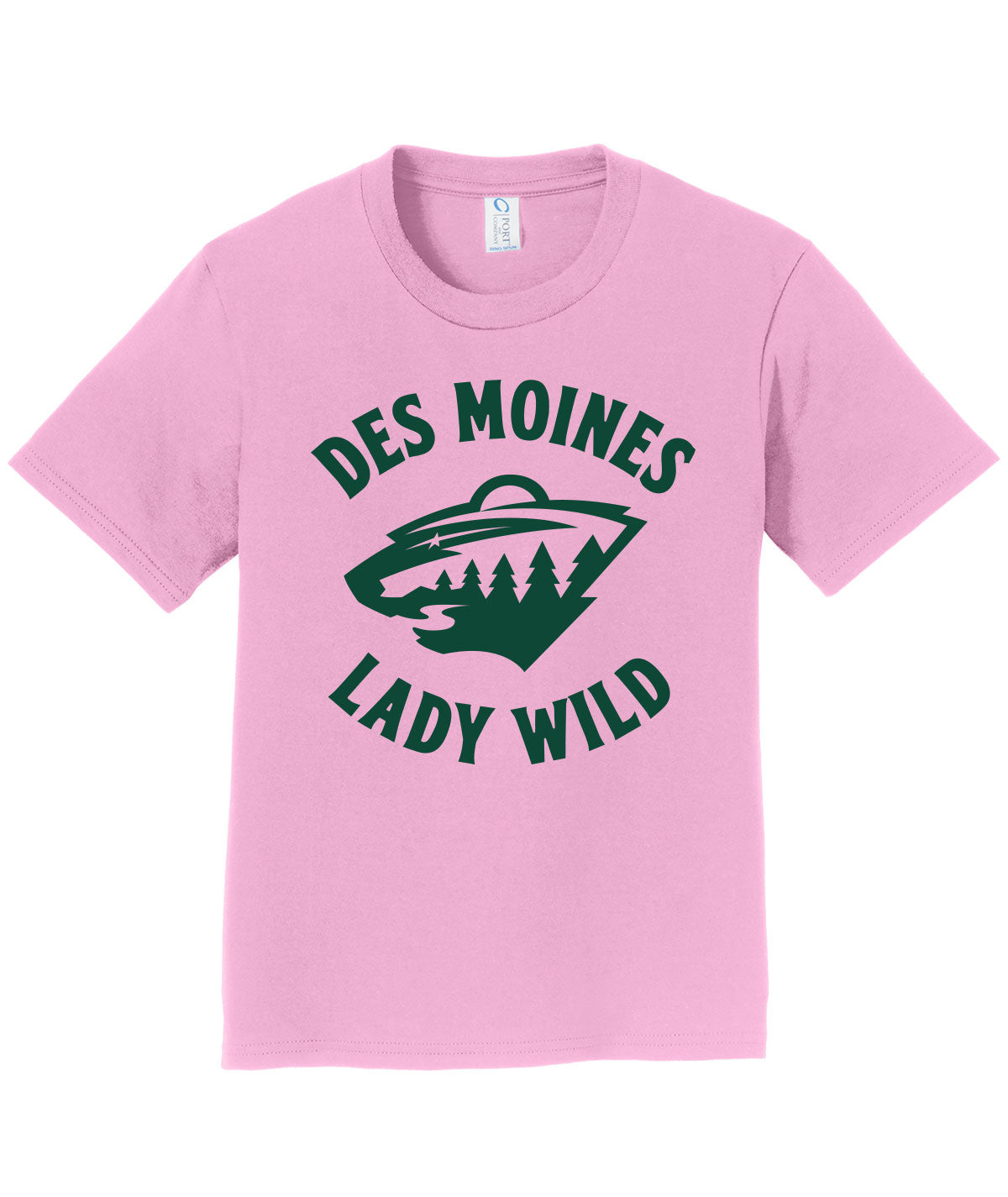 Des Moines Lady Wild Team Issue Youth Soft Tee