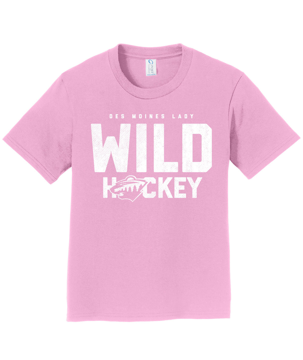 Des Moines Lady Wild Hockey Youth Soft Tee