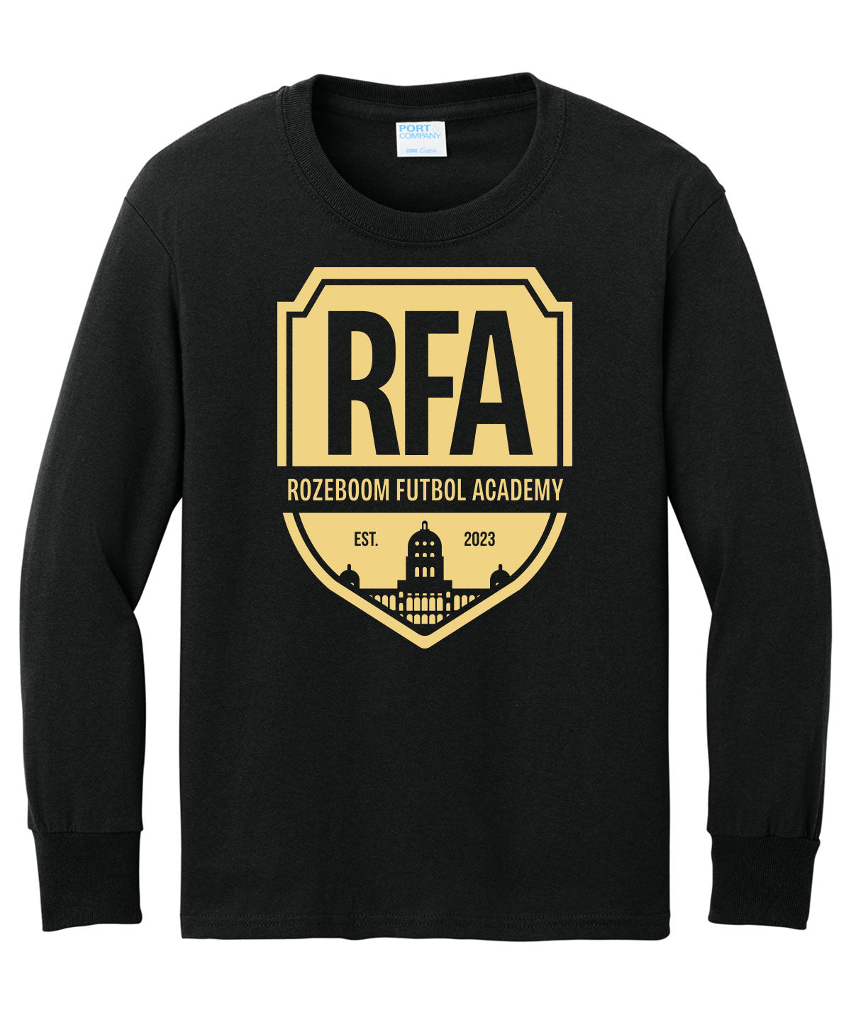 Rozeboom Futbol Academy Youth Long-Sleeve Tee