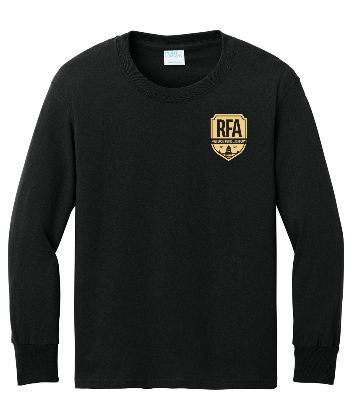 Rozeboom Futbol Academy Youth Long-Sleeve Tee