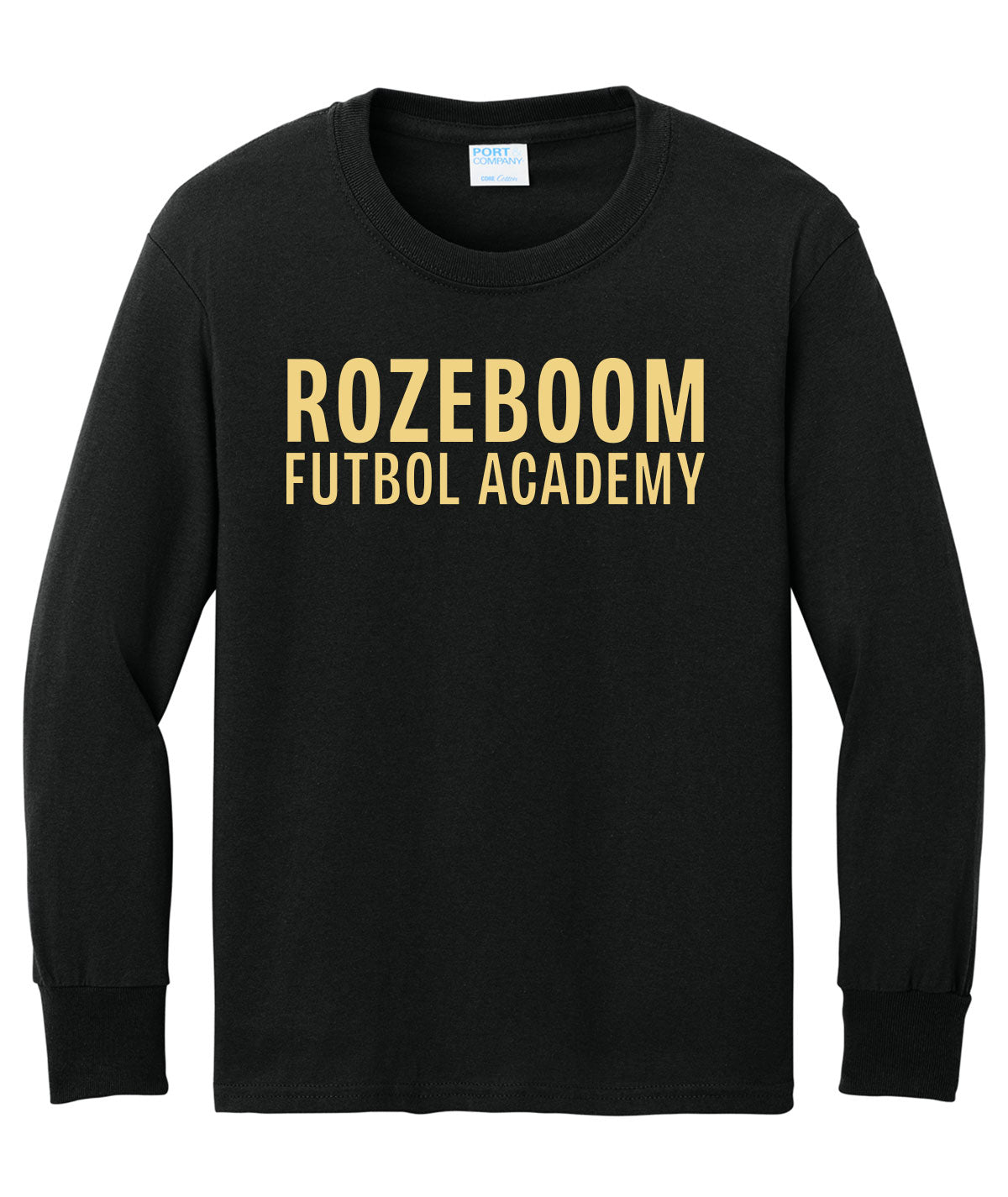 Rozeboom Futbol Academy Youth Long-Sleeve Tee