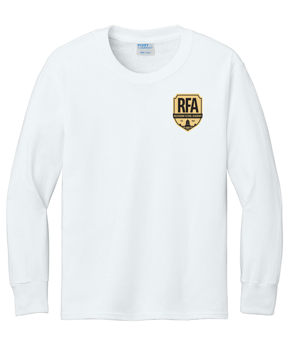 Rozeboom Futbol Academy Youth Long-Sleeve Tee