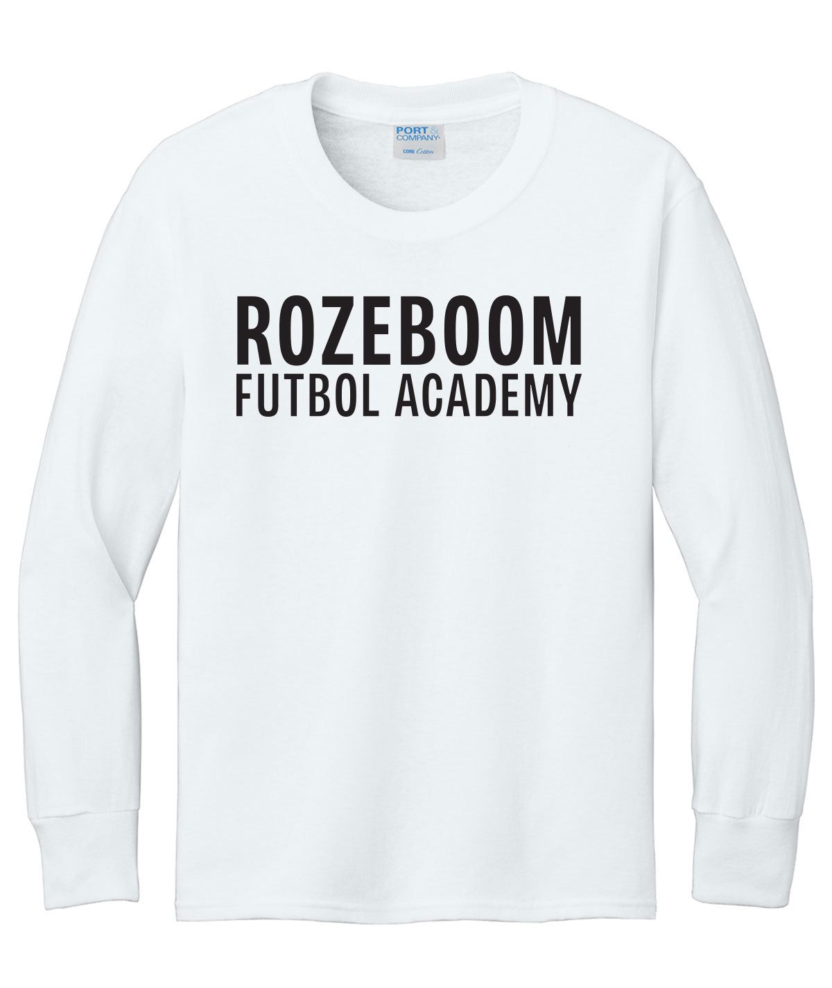 Rozeboom Futbol Academy Youth Long-Sleeve Tee