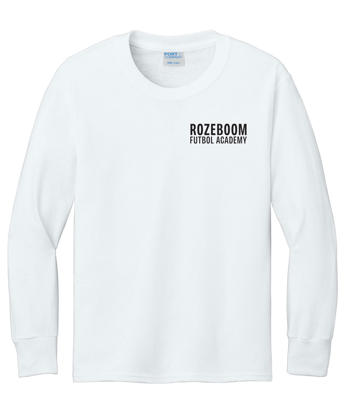 Rozeboom Futbol Academy Youth Long-Sleeve Tee