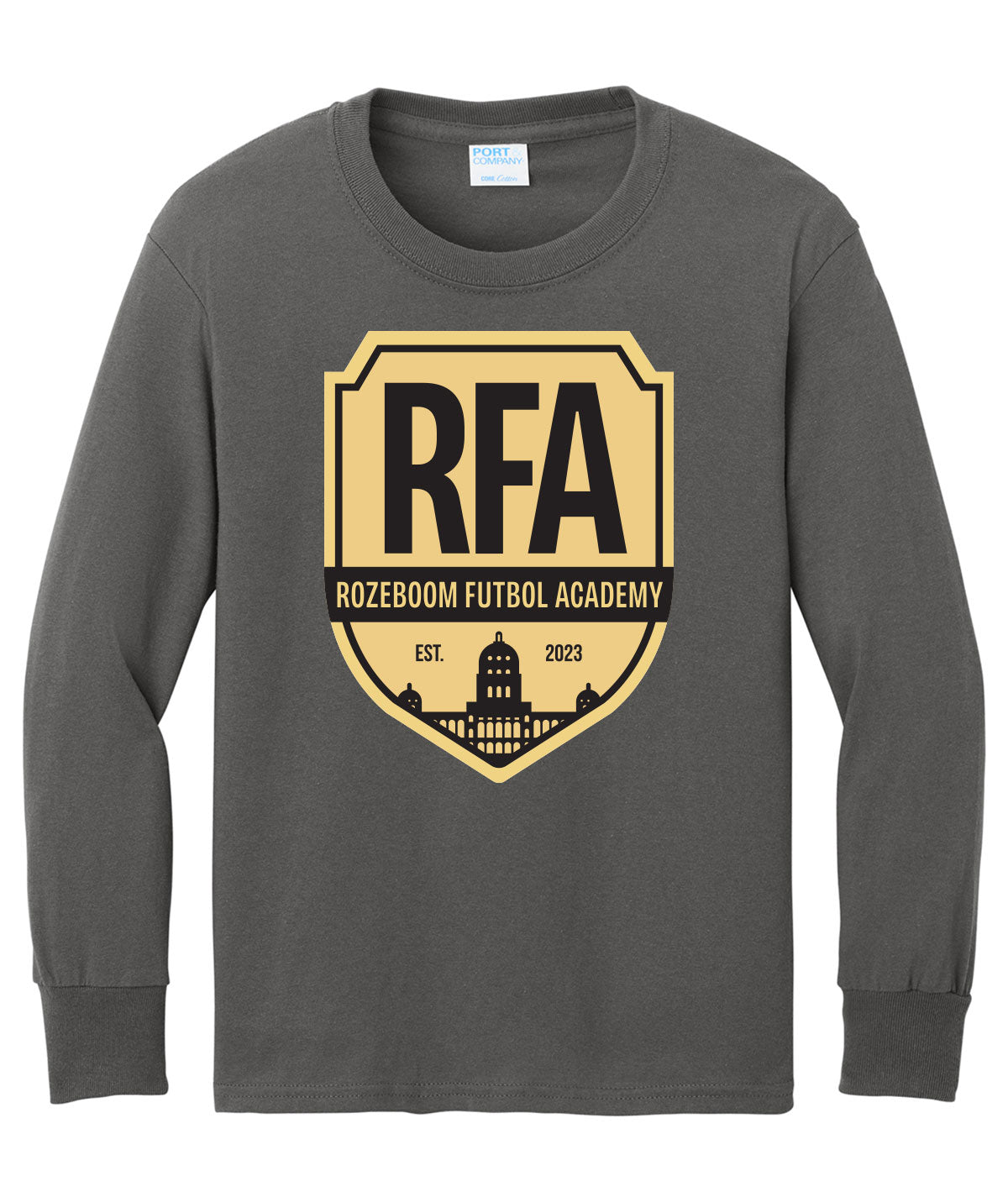 Rozeboom Futbol Academy Youth Long-Sleeve Tee