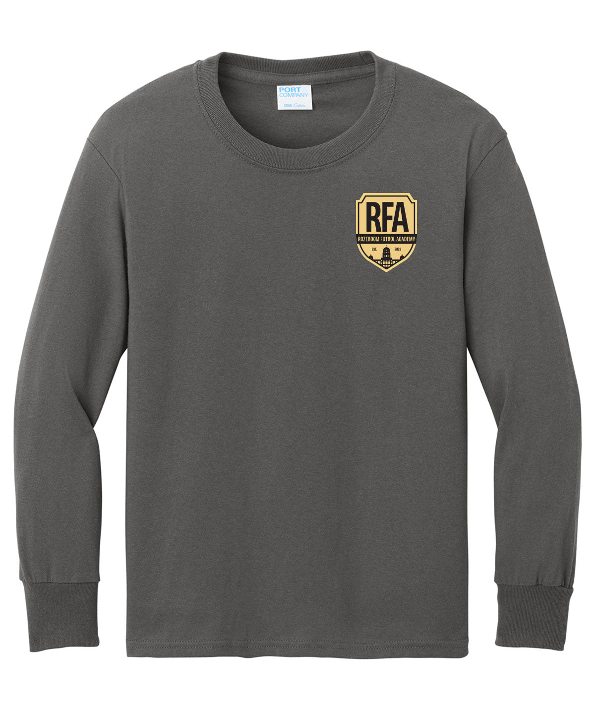 Rozeboom Futbol Academy Youth Long-Sleeve Tee