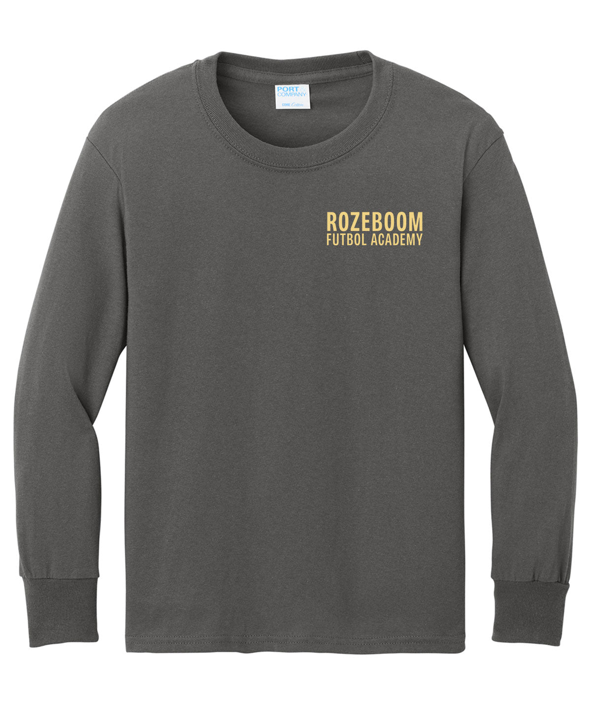 Rozeboom Futbol Academy Youth Long-Sleeve Tee