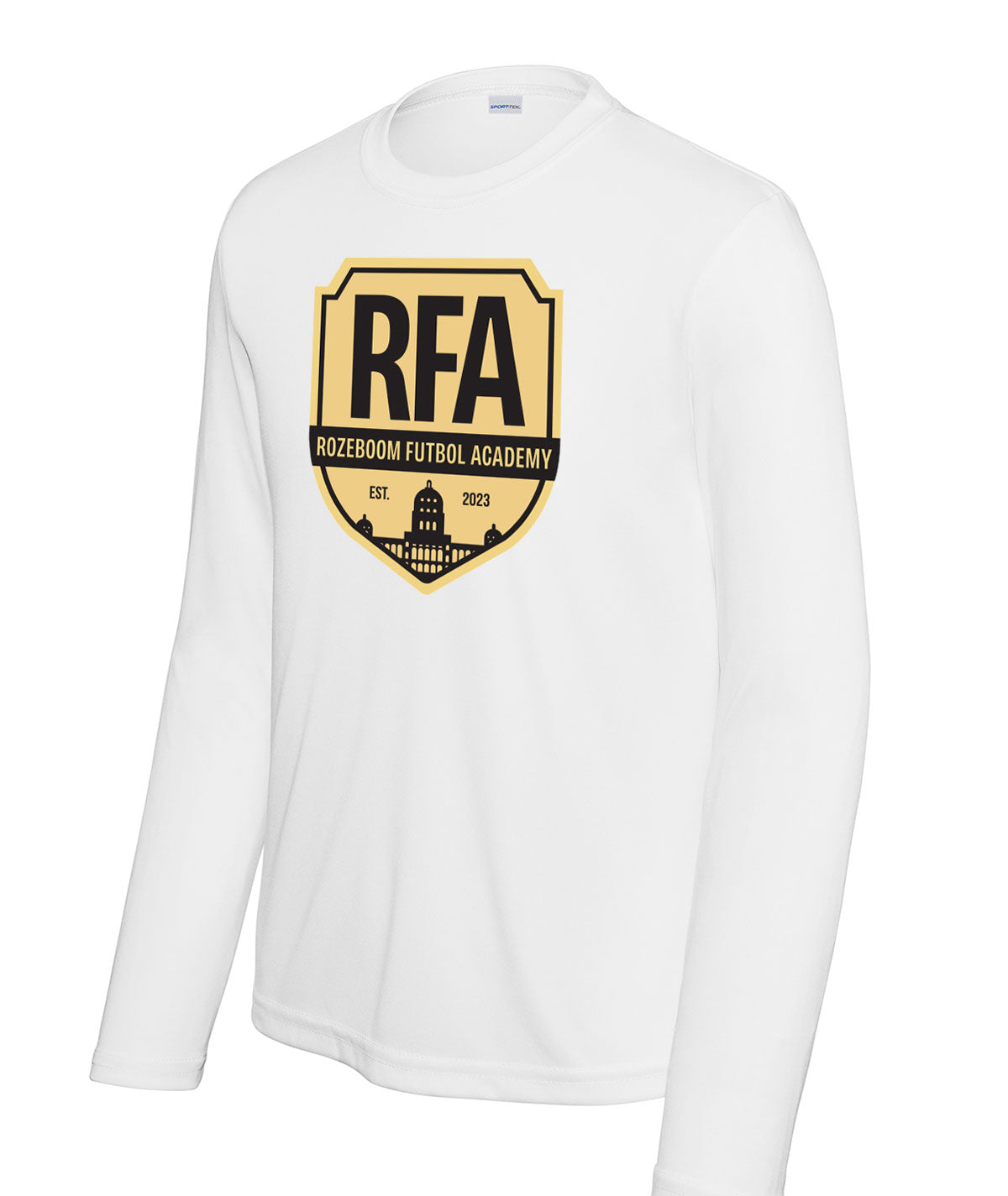 Rozeboom Futbol Academy Youth Long-Sleeve Performance Tee