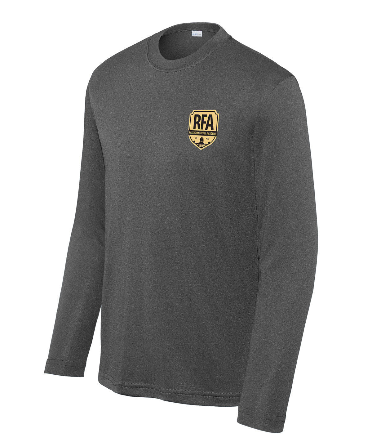 Rozeboom Futbol Academy Youth Long-Sleeve Performance Tee